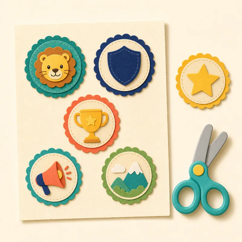 The Bravery Badges sheet